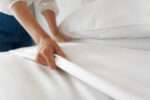 POSZWA HOTELOWA BIAŁA 220x200cm 150g/m2 100% BAWEŁNA zakład - Image 7